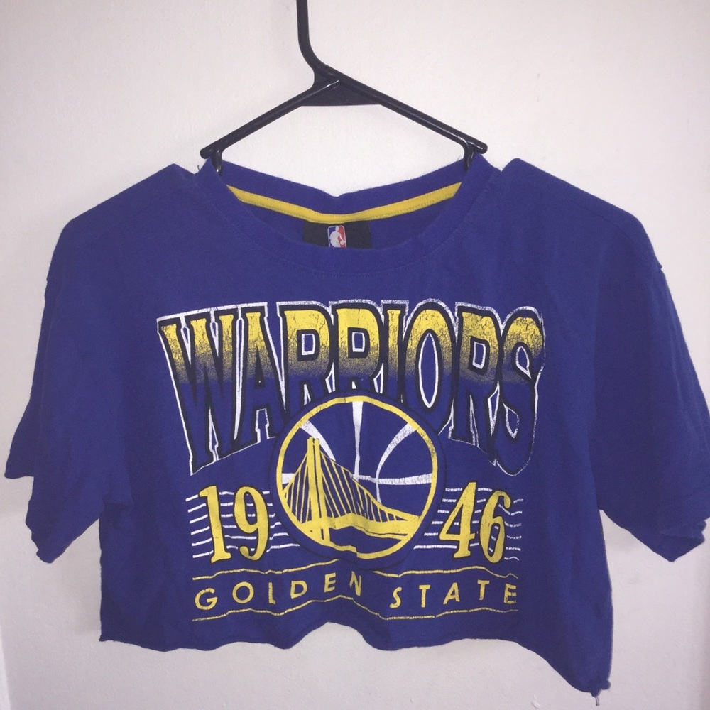 Warriors crop top shirt